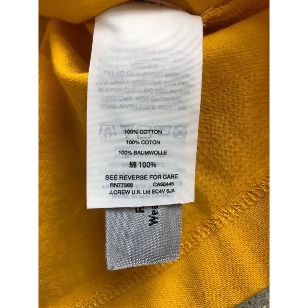 J. Crew Women One Shoulder Yellow Ruffle Cotton Top Size XS - Picture 4 of 7
